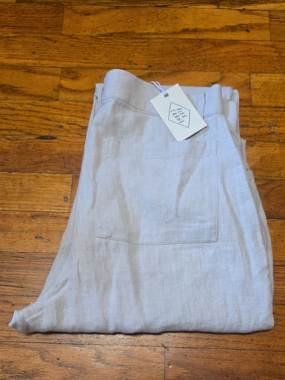 NEW NWT Men's Alex Crane Feel Breezy Beige Size 28 X 28 Linen Pants